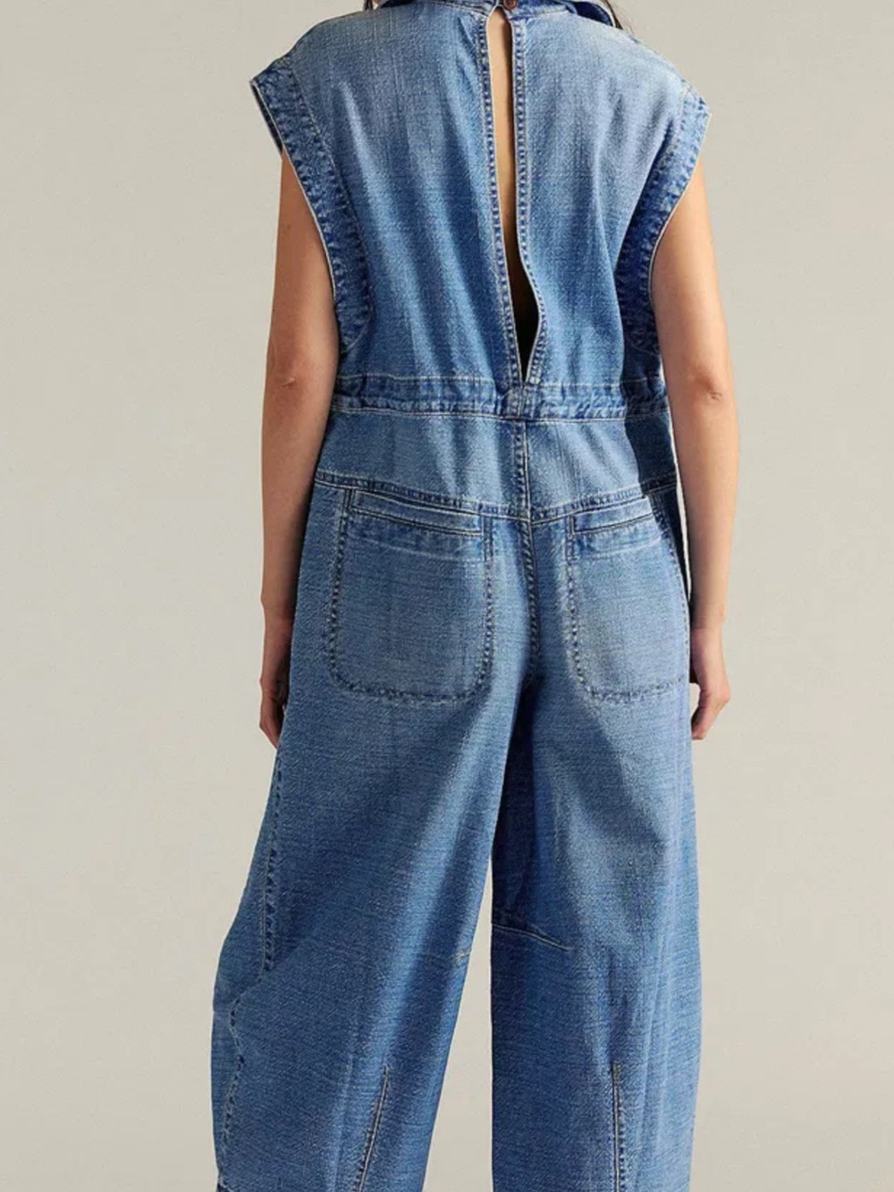 We The Free Lantana Cropped Coverall by Free People. - Picture 4 of 10
